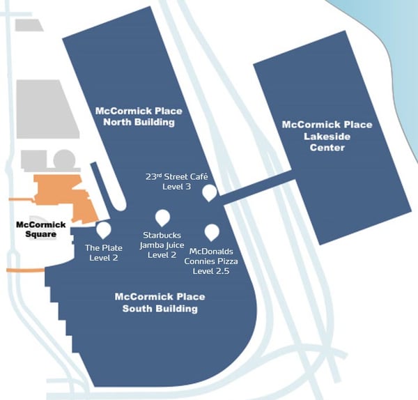 McCormick Place Food Options for Promat